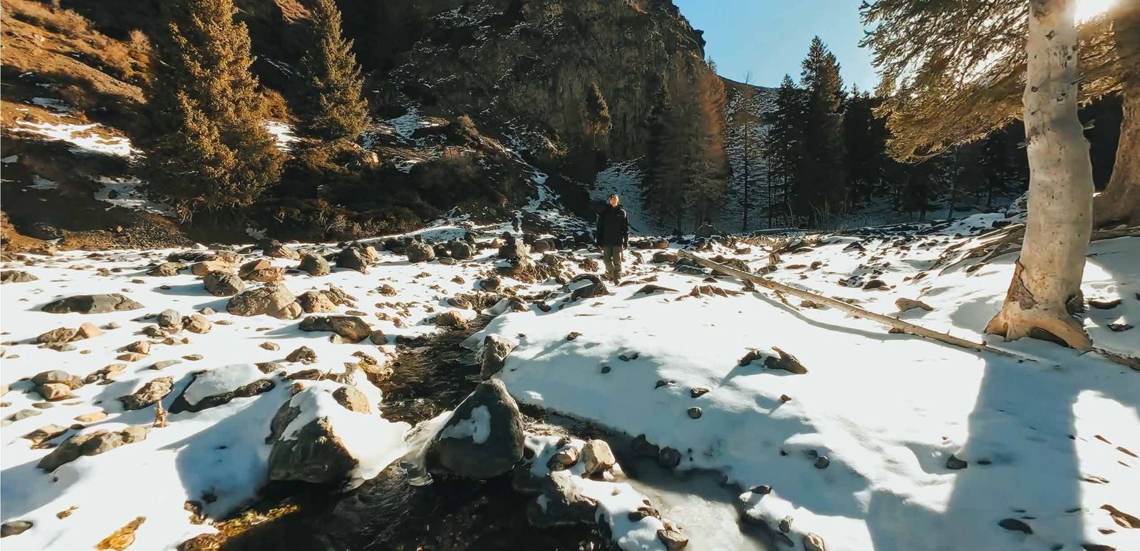 雪后峡谷